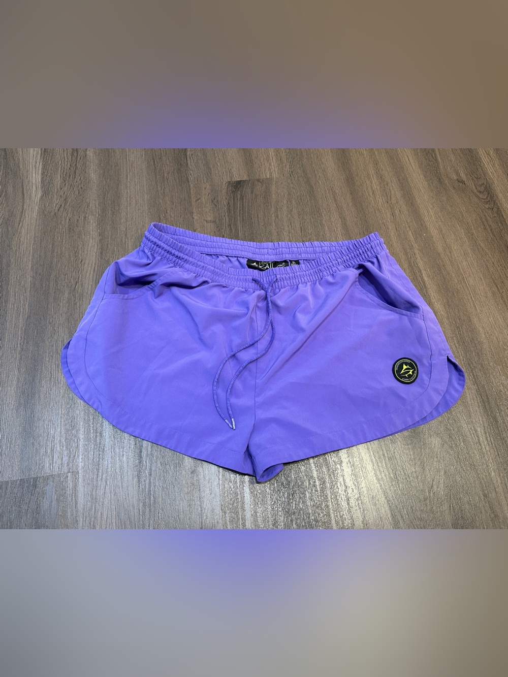 Purple Quick Dry Athletic Boat Shorts Drawstring Coastal XL - Picture 2 of 7